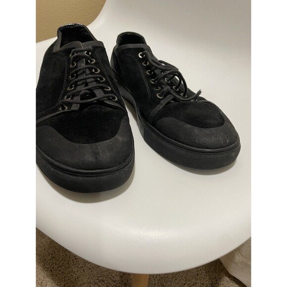 Badgley Mischka Men\'s Sneakers Black Combo Size 9.5 Lace Up Low Top Casual Shoes main image 4